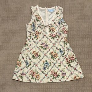 Hill House Cream Floral Casual Dress